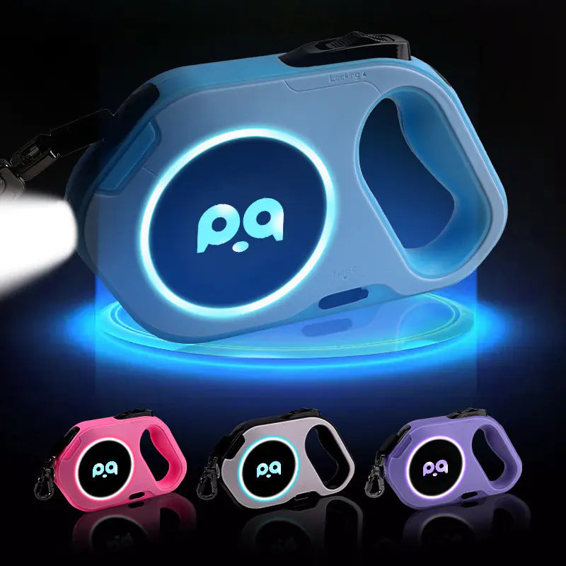 Laisse Rétractable avec Lumière LED
